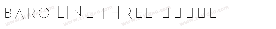 Baro Line Three字体转换